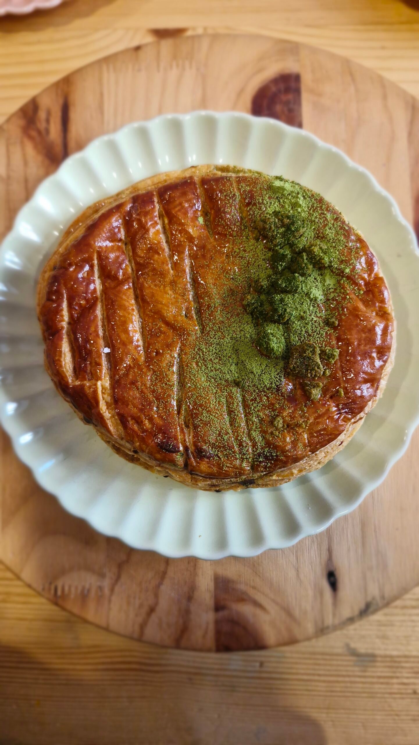 Galette Macha et haricots rouges azuki