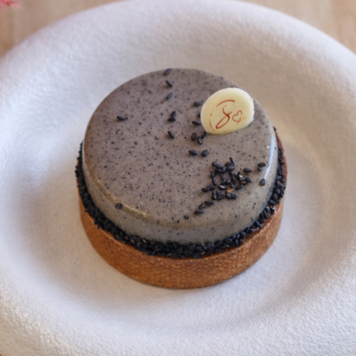 Gâteau individuel Tarte sésame noir